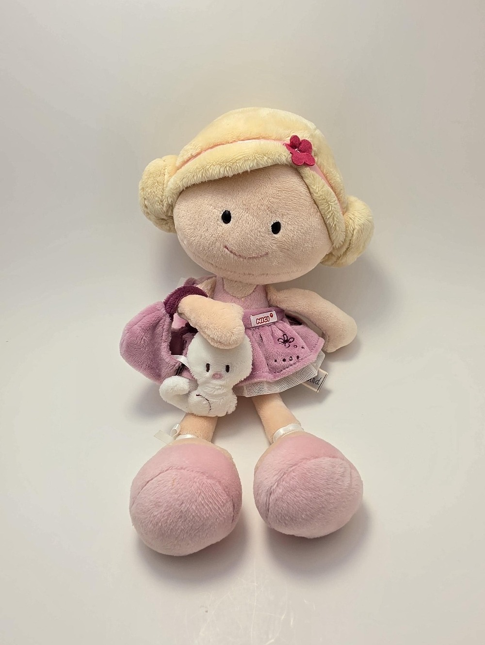 Nici Wonderland Ballerina Plush Doll with Kitty and Purse (12 inch)